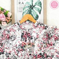Gambar Xoba Fashion 3351 Atasan Wanita LD 100 Blus Ceruti Motif Bunga Busui EJ 17 48 - HITAM dari XOBA FASHION undefined 4 Tokopedia