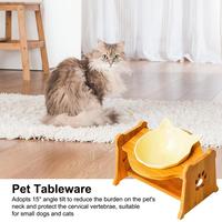 Gambar Tilted Cat Food Bowls Pet Supplies Stress Free Pet Feeder dari Legend Goods Store undefined 2 Tokopedia