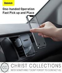 Gambar [ COD ] BASEUS CAR HOLDER MOBIL AIR VENT EASY CONTROL MOBILE PHONE CAR MOUNT LIMITED EDITION - Hitam dari ratnasihstore undefined 4 Tokopedia
