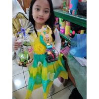 Gambar Kostum/Baju Dress Daur Ulang Dari bahan Kantong Plastik/kresek kuning - S (1-2th) dari cv juno kasim undefined 4 Tokopedia