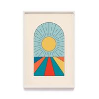 Gambar Best Wall Art Decoration Art Printing Bohemian Scadinavian Frame Kayu - Frame Natural, 072A  35x50cm dari Charlest undefined 4 Tokopedia