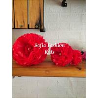 Gambar kostum/baju daur ulang kresek/plastik dress anak full merah dari cv juno kasim undefined 2 Tokopedia