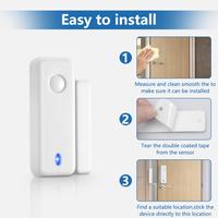 Gambar Tomteen Wireless Door Window Magnetic Sensor Alarm Anti-theft Cannot Alarm Detectors Home Security Alarm System Use With Host dari Elleato undefined 2 Tokopedia