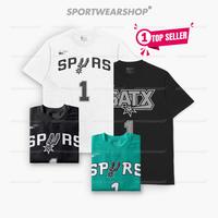 Gambar Baju Basket WEMBY Pria Wanita Olahraga T shirt basket Kaos San Antonio Spurs Victor Wembanyama Kaos NBA Tshirt Basketball No 1 dari triza store. undefined 1 Tokopedia