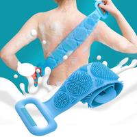 Gambar Alat Penggosok Punggung Silikon Biru Sikat Bantu Mandi Pembersih Tubuh Badan Belakang Scrubber Back Belt Brush Bath Shower dari Helios Nebula Store undefined 2 Tokopedia