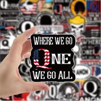 Gambar 10/30/50Pcs  Trump Qanon Stickers Waterproof Snowboard phone Lapt dari Sumber Surya Utama undefined 5 Tokopedia