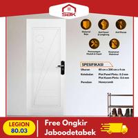 Gambar Pintu Ekonomis | Pintu Kamar | Pintu Baja Fortress 80x200 Legion 80.03 - Putih dari Sinar Bintang Keramik Bekasi undefined 1 Tokopedia