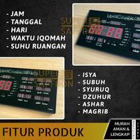 Gambar Jam Digital LED Display Dinding Otomatis Jadwal Sholat 5 Waktu Suara dari Welite Outdoor Official undefined 4 Tokopedia