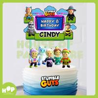 Gambar CAKE TOPPER STUMBLE GUYS V2 + CUSTOM NAMA ULTAH HIASAN KUE ULANG TAHUN dari Opobisho. undefined 1 Tokopedia