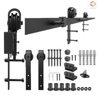 Gambar 6.6ft Barn Door Hardware Kit Heavy Duty Sliding Barn Door Silent Track dari kartinii_shop undefined 1 Tokopedia