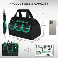 Gambar AIRAJ Repair Tool Storage Bag, Multifunctional Oxford Cloth Waterproof Tool Kit, Large Capacity, Wear-resistant, Scratch Resista dari Olivestar undefined 2 Tokopedia