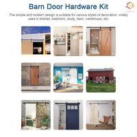 Gambar 6.6ft Barn Door Hardware Kit Heavy Duty Sliding Barn Door Silent Track dari kartinii_shop undefined 2 Tokopedia