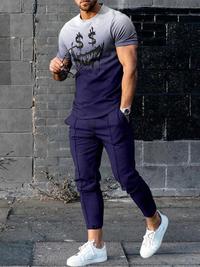 Gambar SC 2023 Men Clothing Tracksuit Set 2 Piece Sets Short Sleeve T Shir dari Sparta Chireen undefined 2 Tokopedia