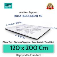 Gambar Happy Idea - Pillow Top Mattress Toppers 140 Cm Topper Kasur Busa Rebonded Kasur Lantai Travel Bed - 120 x 200 x 5Cm dari Happy Idea Furniture undefined 5 Tokopedia