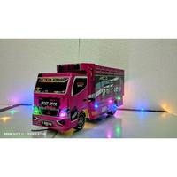 Gambar PROMO TRUK OLENG MINIATUR KAYU 30CM BISA OLENG FULL LAMPU +TERPAL COD dari TOKO MAINAN 888 undefined 5 Tokopedia