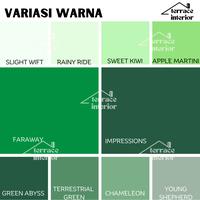Gambar Cat Tembok Spotless Plus Nippon Paint Warna Hijau 2.5 L - SLIGHT WIFT dari Terrace Interior Lampung undefined 3 Tokopedia