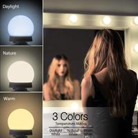 Gambar Lampu LED Meja Rias Make Up Light 3 Color Dimmable 5V 6W - Putih, 12 LED dari artomlebetshop undefined 2 Tokopedia
