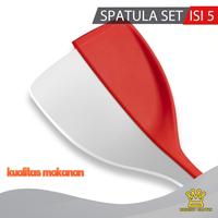Gambar BrightCrown Kitchen Set 5in1 Spatula Masker Alat Dapur Spatula Silikon - Hitam dari Bright Crown Officiall Store undefined 3 Tokopedia