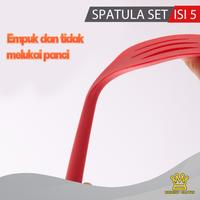 Gambar BrightCrown Kitchen Set 5in1 Spatula Masker Alat Dapur Spatula Silikon - Hitam dari Bright Crown Officiall Store undefined 4 Tokopedia