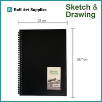 Gambar Super Hot! Sketch & Drawing Book Bali Art Supplies / Buku Gambar & Sketsa Wire-O Pp Cover (50 Lembar A4 A5 110Gsm) Murah dari RenoColessum undefined 1 Tokopedia