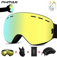 Gambar Phmax Pro Snowmobile Skiing Eyewear Double Layers Anti-Fog Ski dari ginarstore717 undefined 5 Tokopedia