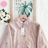Gambar Xoba Fashion 3489 Atasan Wanita Jumbo LD 120 CM Bonita Mini Rose Plisket T126 panjang oversize - WILD ROSE dari XOBA FASHION undefined 3 Tokopedia