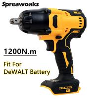Gambar (IMPORT) 1200N.m Brushless Impact Wrench 1/2" Cordless Electric Driver Removal Car Wheel Repair Power Tools Fit For Dewalt 20V Battery dari Onlinestored id undefined 3 Tokopedia