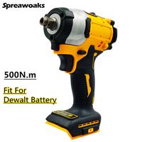Gambar (IMPORT) 480/500/1200N.m Brushless Impact Wrench Electric Cordless Driver Car Repair 1/2 inch Power Tools For Dewalt 18V 20V Battery dari Onlinestored id undefined 2 Tokopedia