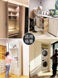 Gambar Hidden Cabinet Swing Door Track Wardrobe Pocket Door Retractable Folding Side Mounted Inverted Plug-in Rail Hardware Accessories dari CAMECA undefined 5 Tokopedia