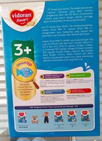 Gambar DMS - 275 VIDORAN XMART 3+ VANILA NUTRIPLEX SUSU FORMULA - 750GR dari Dhimasadry undefined 2 Tokopedia