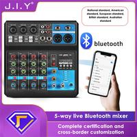Gambar Audio Mixer 5-channel Sound Table Professional Mixer Computer Stage Recording USB Sound Card High Low Tone DJ Equipment dari Chraft Lenoathan undefined 4 Tokopedia