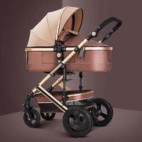 Gambar New Luxury Baby Stroller, Portable pushchair,High Landscape Reversible Stroller,Four wheels Strollers,Travel Pram,baby carriage dari motifasbak terbaru undefined 1 Tokopedia