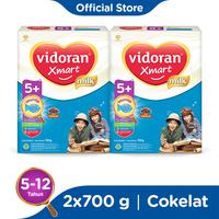 Gambar DMS - 765 VIDORAN XMART 5+ COKELAT 700GR SUSU FORMULA ANAK 5-12 TAHUN - 2 BOX dari Dhimasadry undefined 1 Tokopedia
