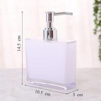 Gambar 170Ml Square Plastic Soap Dispenser Bathroom Accessories Liquid S dari HaruStar undefined 2 Tokopedia