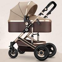 Gambar New Luxury Baby Stroller, Portable pushchair,High Landscape Reversible Stroller,Four wheels Strollers,Travel Pram,baby carriage dari motifasbak terbaru undefined 2 Tokopedia
