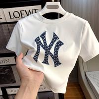 Gambar [Ready] Misco T-shirt Crop Top Lengan Pendek Kaos Wanita Crop Top Merek trendi Pattern Kaus Crop Wanita Baju Atasan Wanita  Putih Crop Top y2k dari Simson Store id undefined 1 Tokopedia