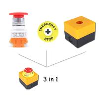 Gambar Lift Elevator Safety STOP Emergency Stop Push Button Switch Box boton emergencia Waterproof 1NO 1NC LAY7-11ZS Switch Equipment dari MITUR Kfiman 495 undefined 5 Tokopedia