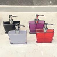 Gambar 170Ml Square Plastic Soap Dispenser Bathroom Accessories Liquid S dari HaruStar undefined 4 Tokopedia
