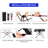 Gambar Widesea Camping Table Foldable Net Desktop Outdoor Desk Portable Ultralight Fishing Picnic Travel Detachable Furniture Storage dari ARdilesmana undefined 3 Tokopedia