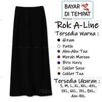 Gambar FIURI - Rok Kain Hitam Panjang Model A - Rok Kain Model A - A-Line Skrit - Rok Kerja Pelatihan Ospek Perawat Maba Mahasiswa Baru Muslimah Syari Murah Promo Diskon - Rok Dinas - Rok Putih Cokelat Coklat Abu Abu Hitam Besar Jumbo Big Size - Grouping dari Monera toko undefined 1 Tokopedia