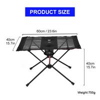 Gambar Widesea Camping Table Foldable Net Desktop Outdoor Desk Portable Ultralight Fishing Picnic Travel Detachable Furniture Storage dari ARdilesmana undefined 2 Tokopedia