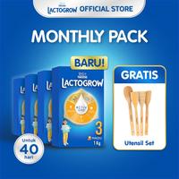 Gambar DMS - 992 NESTLÉ LACTOGROW 3 MADU SUSU BOX 1KG X 4PCS + UTENSIL SET dari Dhimasadry undefined 1 Tokopedia