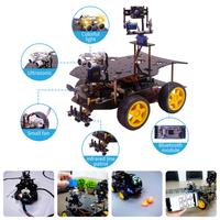 Gambar Yahboom 4WD Raspberry Pi Robot Car Programmable Robotics Kit with USB Camera Ultrasonic Module AI Recognition Python Programming dari Aquitaine undefined 3 Tokopedia