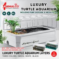 Gambar LUXURY TURTLE TANK / AQUARIUM KURA KURA / KANDANG TANK KURA PREMIUM - Tank B - size M, Hijau dari Animal Co undefined 1 Tokopedia