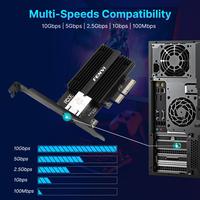 Gambar fenvi 10Gbps Pcie to RJ45 Network Card Marvell AQC113C 1G/2.5G/5G/10Gbps RJ45 Interface Gigabit Ethernet PCI Express LAN Adapter dari ENUNG BOUTIQUE undefined 2 Tokopedia