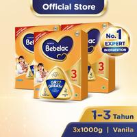 Gambar DMS - 679 PAKET 3 - BEBELAC 3 VANILA SUSU PERTUMBUHAN BUBUK 1000 GR dari Dhimasadry undefined 1 Tokopedia