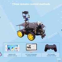 Gambar Yahboom 4WD Raspberry Pi Robot Car Programmable Robotics Kit with USB Camera Ultrasonic Module AI Recognition Python Programming dari Aquitaine undefined 4 Tokopedia