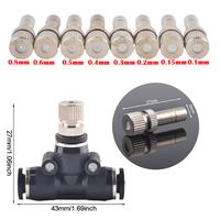 Gambar 5Pcs Atomizing Nozzles 6mm Slip Lock Quick Connectors Humidify Watering Landscaping Sprayer Low Pressure Misting Cooling System dari Sya Tu Mart undefined 5 Tokopedia