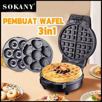 Gambar INHDBOX Donut 7 hole 3 in 1 donut making machine Small kitchen appliances, waffle manufacturer, donut maker, mini -design manufacturer, sandwich manufacturer, breakfast equipment, micro kiln wave dari parfum harum wangi undefined 1 Tokopedia
