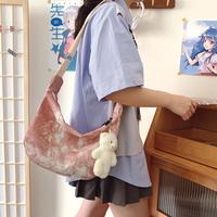 Gambar TS222 Tas Selempang Wanita Korean style Versatile Cross Body Bear Chain Women Bag - Pink dari Dneo Store undefined 3 Tokopedia